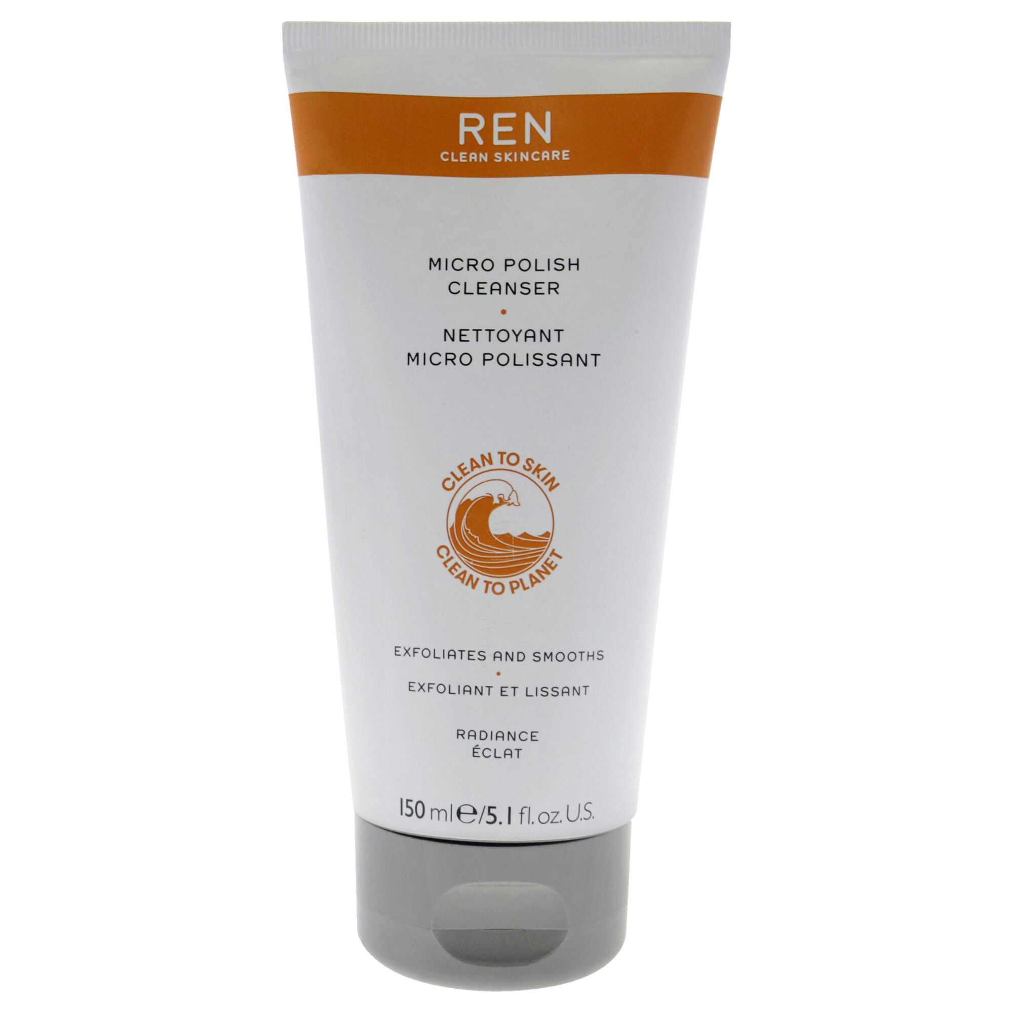Radiance Micro Polish Cleanser by REN for Unisex - 5.1 oz Cleanser, See Description, hi-res image number 0