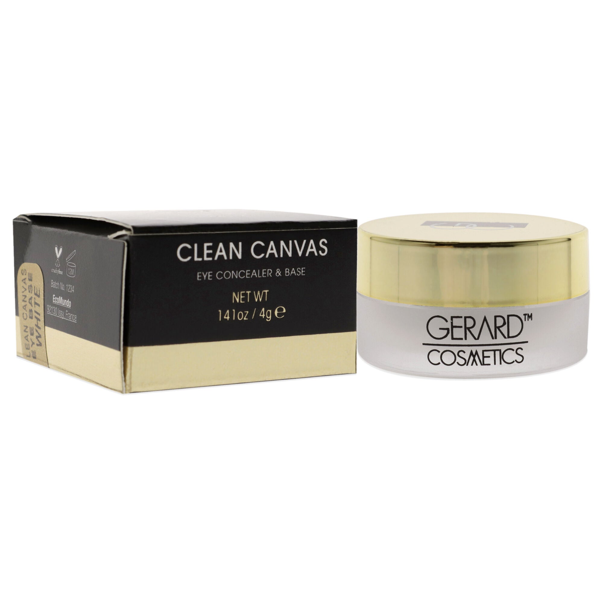 Clean Canvas Eye Concealer and Base - White by Gerard Cosmetic for Women - 0.14 oz Makeup, See Description, alternate image number 2