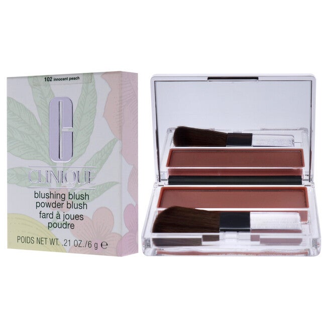Blushing Blush Powder Blush - 102 Innocent Peach by Clinique for Women - 0.21 oz Blush, , alternate image number null