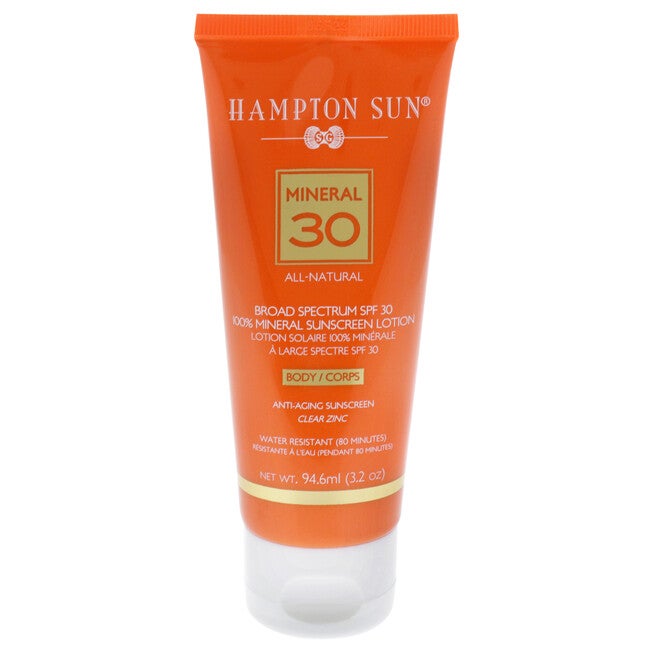 Mineral Sunscreen Anti-Aging Lotion SPF 30 by Hampton Sun for Unisex - 3.2 oz Sunscreen, NA, hi-res image number null