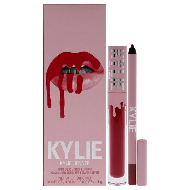 Matte Lip Kit - 401 Victoria by Kylie Cosmetics for Women - 2 Pc 0.10oz Matte Liquid Lipstick, 0.039oz Lip Liner, , alternate image number null