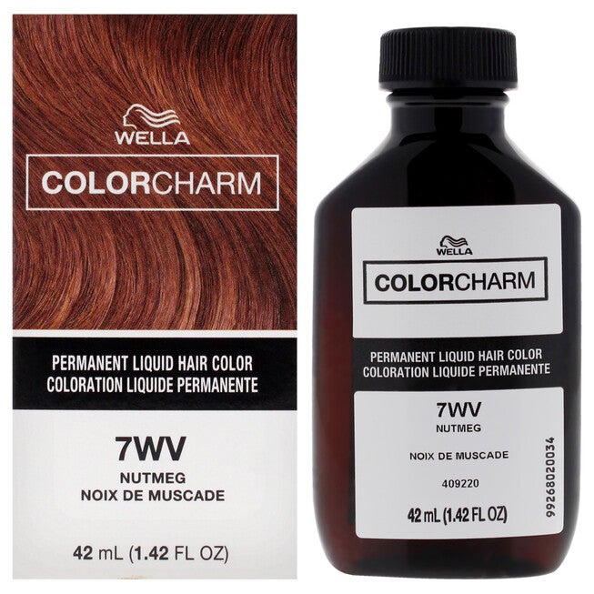Color Charm Permanent Liquid Hair Color - 7WV Nutmeg by Wella for Unisex - 1.42 oz Hair Color, NA, hi-res image number null