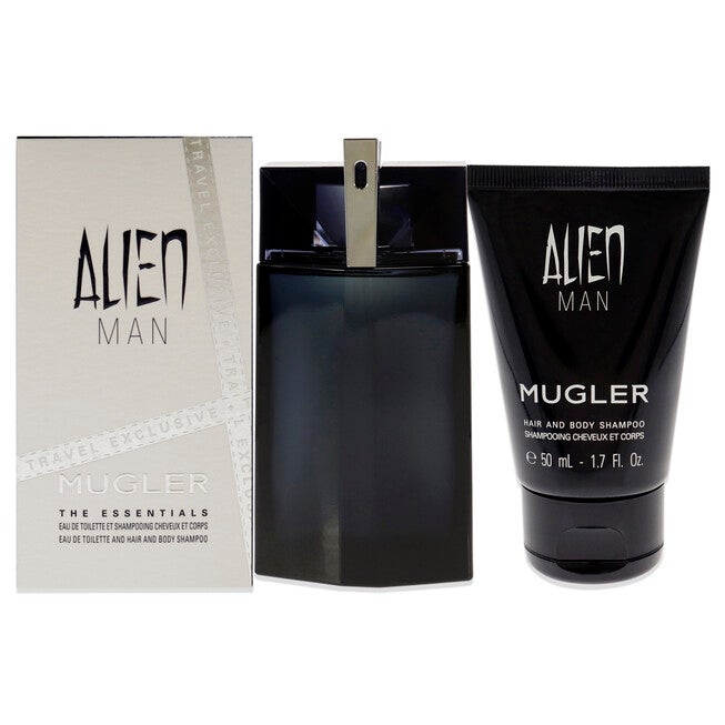 Alien Man by Thierry Mugler for Men - 2 Pc Gift Set 3.4 oz EDT Spray, 1.7oz Hair and Body Shampoo, NA, hi-res image number null