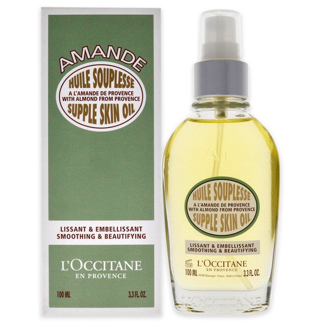 Almond Supple Skin Oil by LOccitane for Unisex - 3.4 oz Body Oil, NA, hi-res image number null