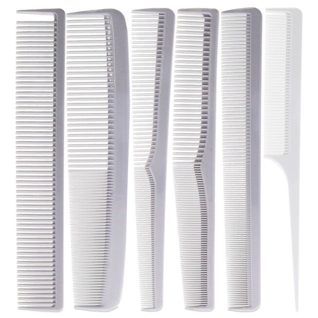 Heat Resistant Durable and Flexible Combs Set by Aristocrat for Unisex - 6 Pc Comb, , alternate image number null