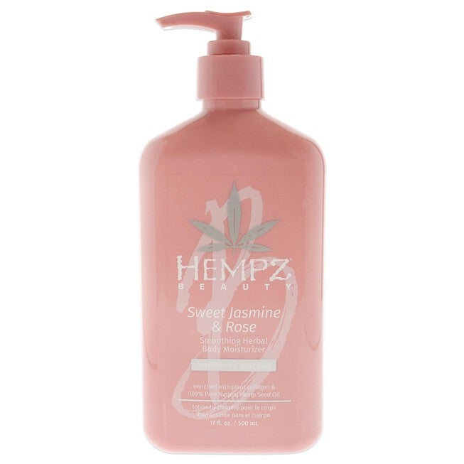 Sweet Jasmine and Rose Collagen Infused Herbal Body Moisturizer by Hempz for Unisex - 17 oz Moisturizer, NA, hi-res image number null