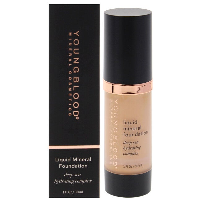 Liquid Mineral Foundation - Pebble by Youngblood for Women - 1 oz Foundation, NA, hi-res image number null