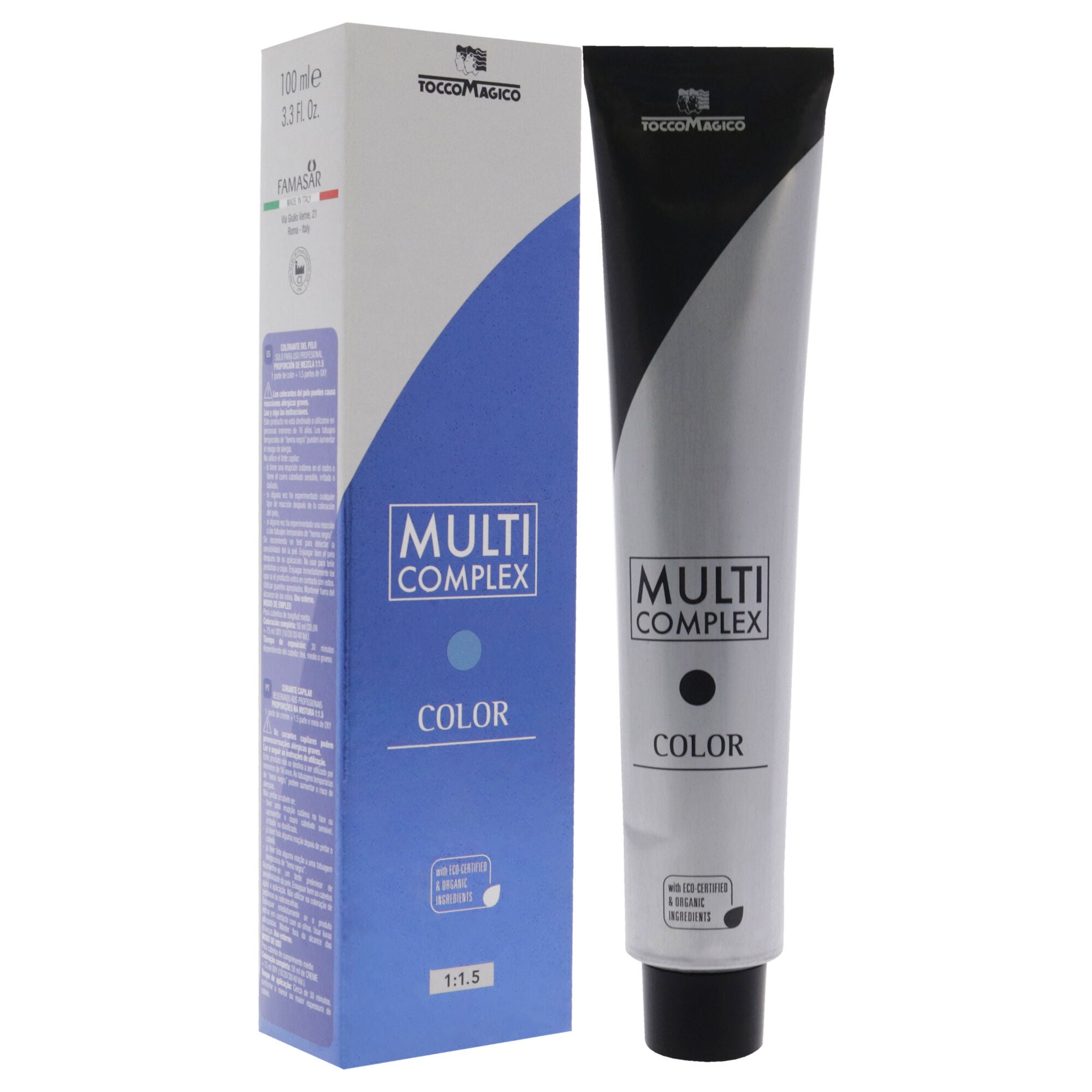 Multi Complex Permanet Hair Color - 7.1 Ash Blond by Tocco Magico for Unisex - 3.38 oz Hair Color, See Description, alternate image number 1