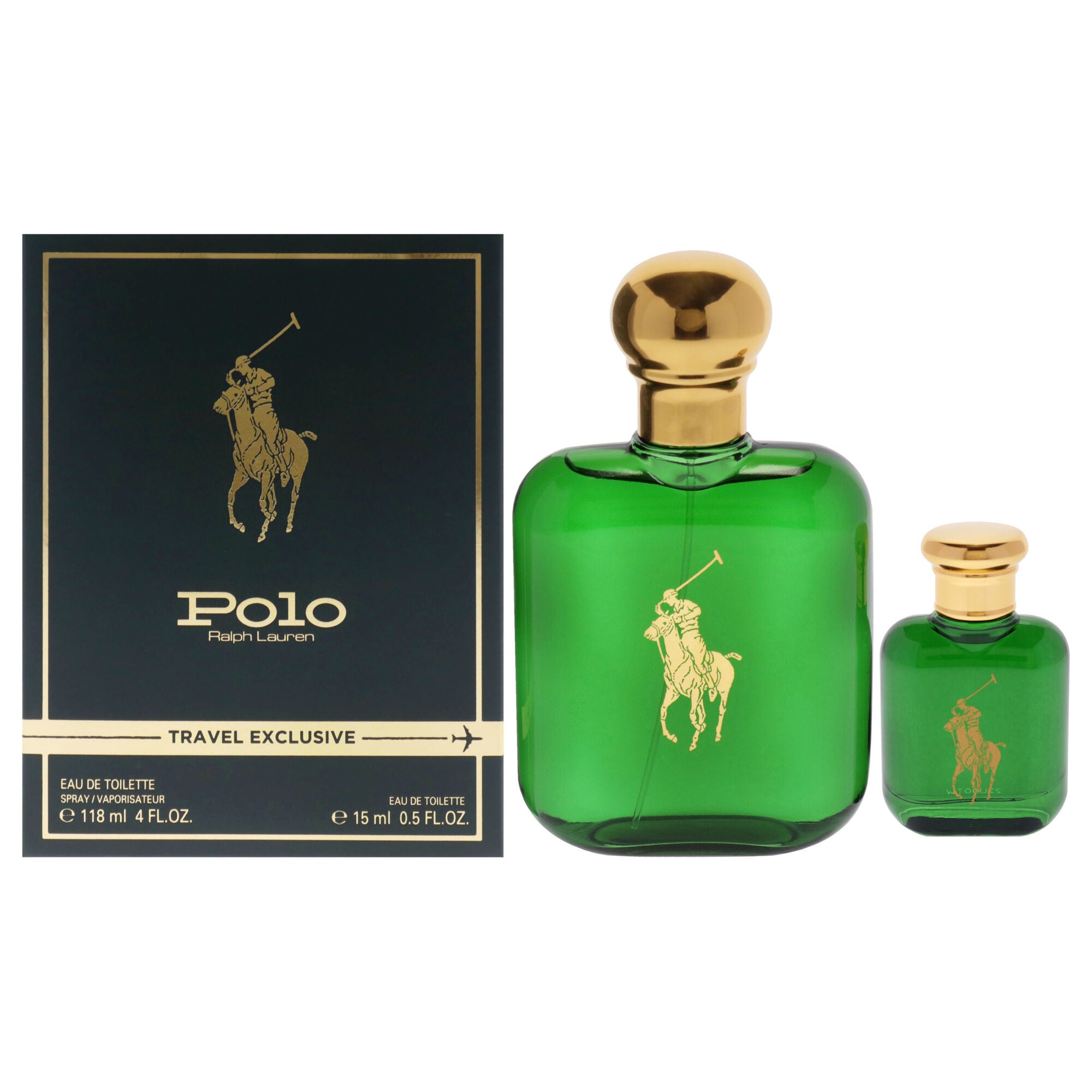 Polo Green by Ralph Lauren for Men - 2 Pc Gift Set 4oz EDT Spray, 0.5oz EDT spray, See Description, hi-res image number 0