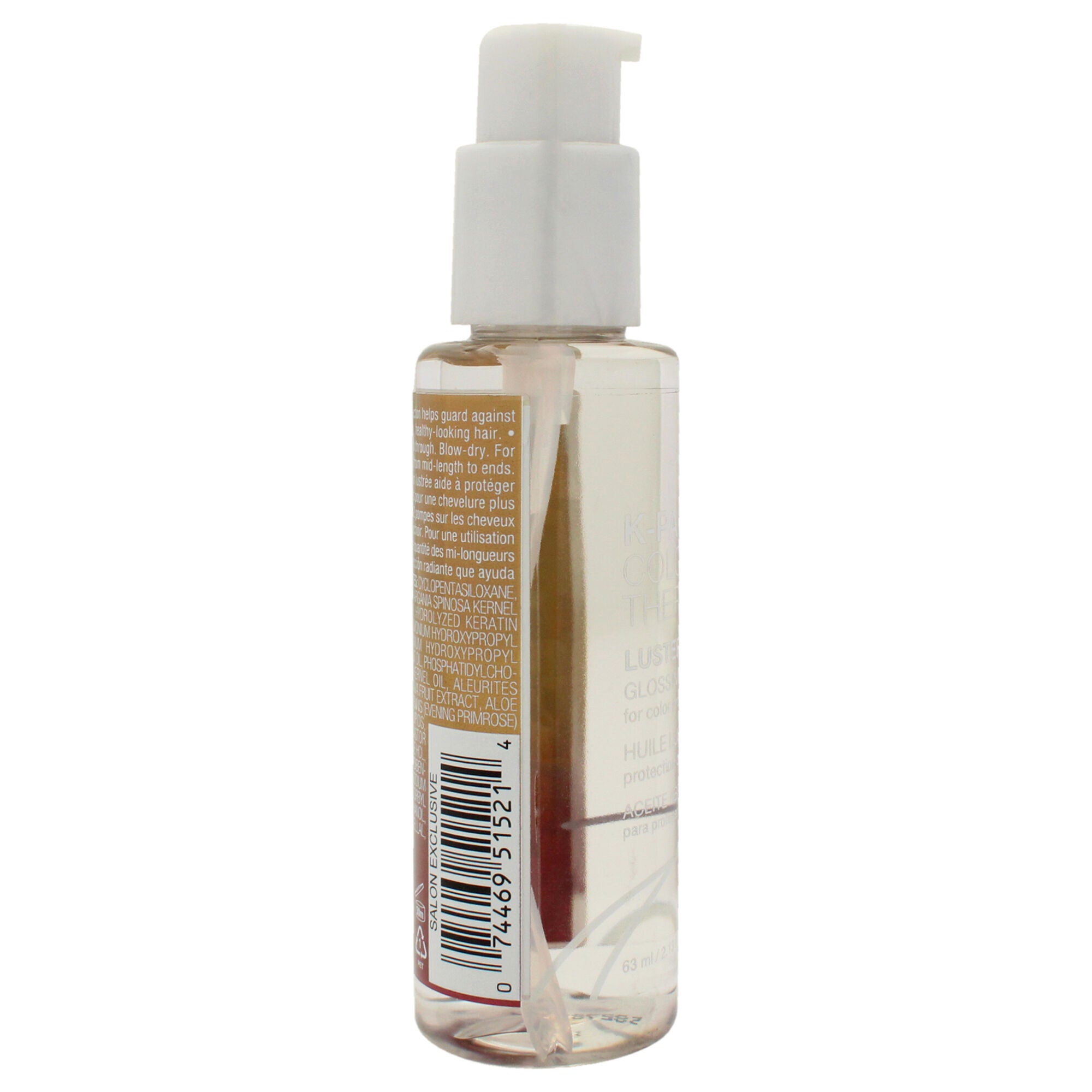 K-PAK Color Therapy Luster Lock Glossing Oil by Joico for Unisex - 2.13 oz Oil, See Description, alternate image number 2