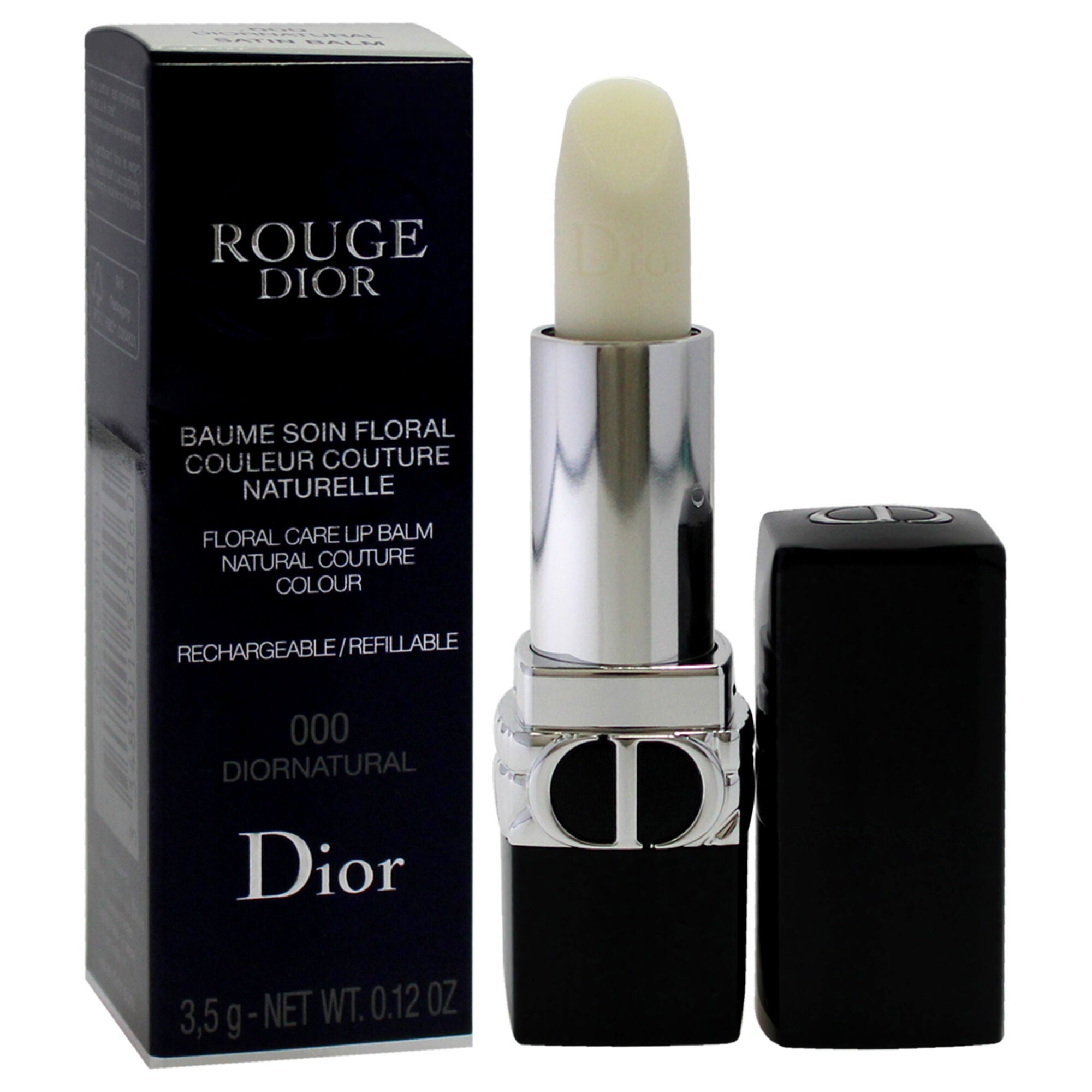 Rouge Dior Floral Care Lip Balm Satin - 000 Diornatural by Christian Dior for Women - 0.12 oz Lip Balm (Refillable), See Description, alternate image number 2