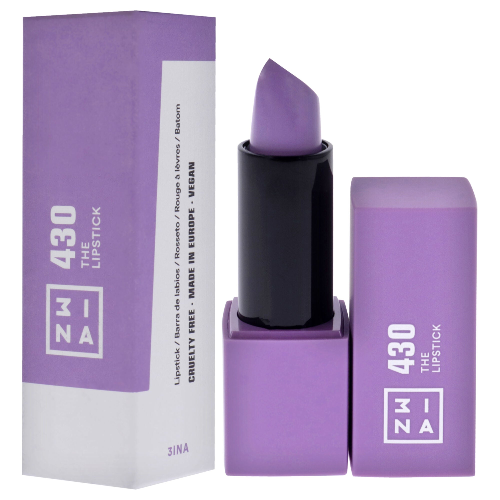 The Lipstick - 430 Vivid Lavanda by 3INA for Women - 0.16 oz Lipstick, See Description, alternate image number 3