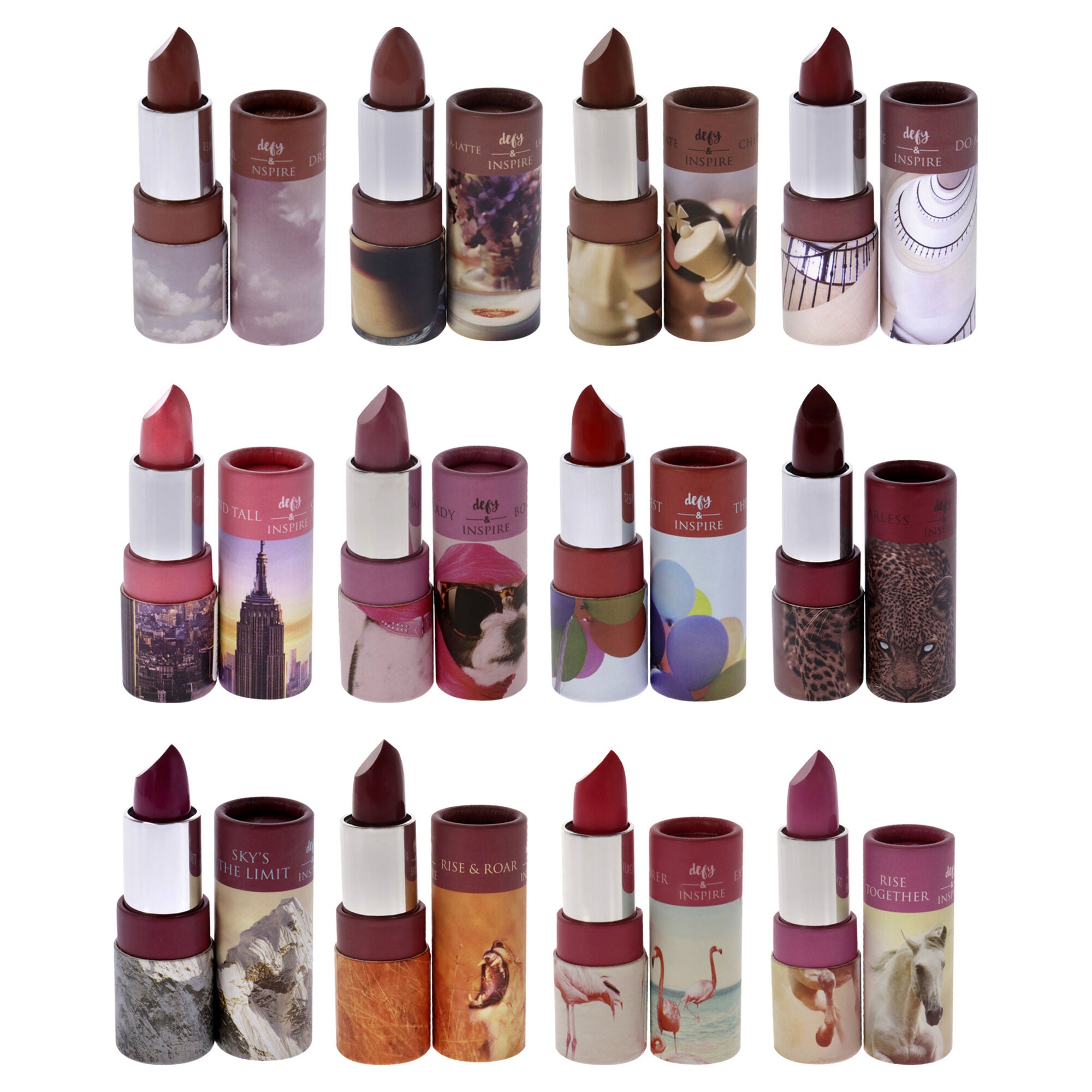 Cream Lipstick Kit by Defy and Inspire for Women - 12 Pc Kit, See Description, alternate image number 1