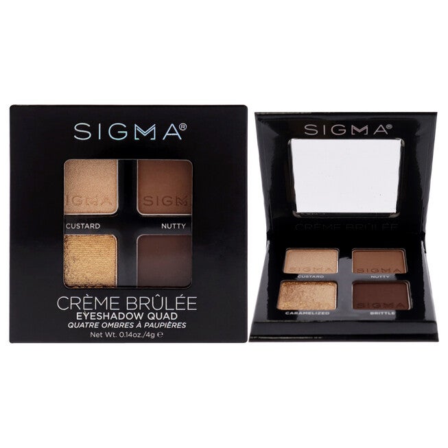 Eyeshadow Quad - Creme Brulee by SIGMA for Women - 0.14 oz Eye Shadow, NA, hi-res image number null