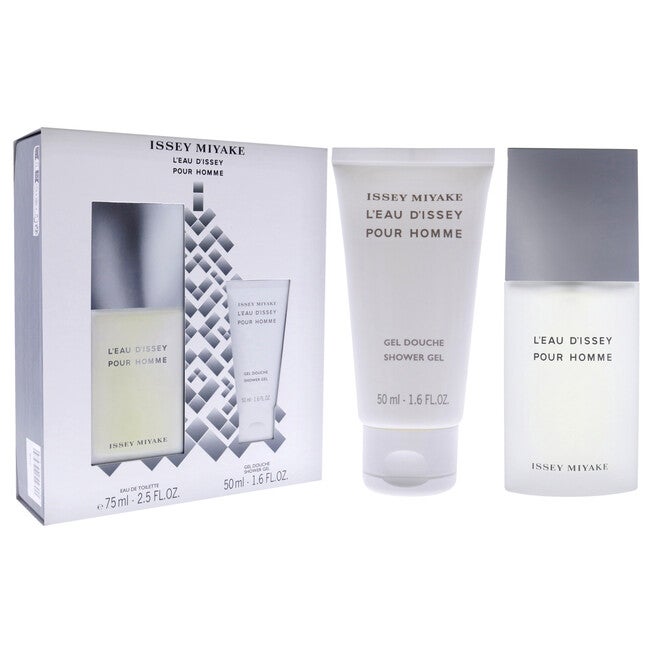 Leau Dissey by Issey Miyake for Men - 2 Pc Gift Set 2.5oz EDT Spray, 1.6oz Shower Gel, NA, alternate image number null
