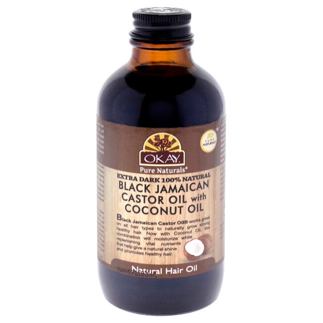 Extra Dark Black Jamaican Castor Oil - Coconut Oil by Okay for Unisex - 4 oz Oil, NA, hi-res image number null