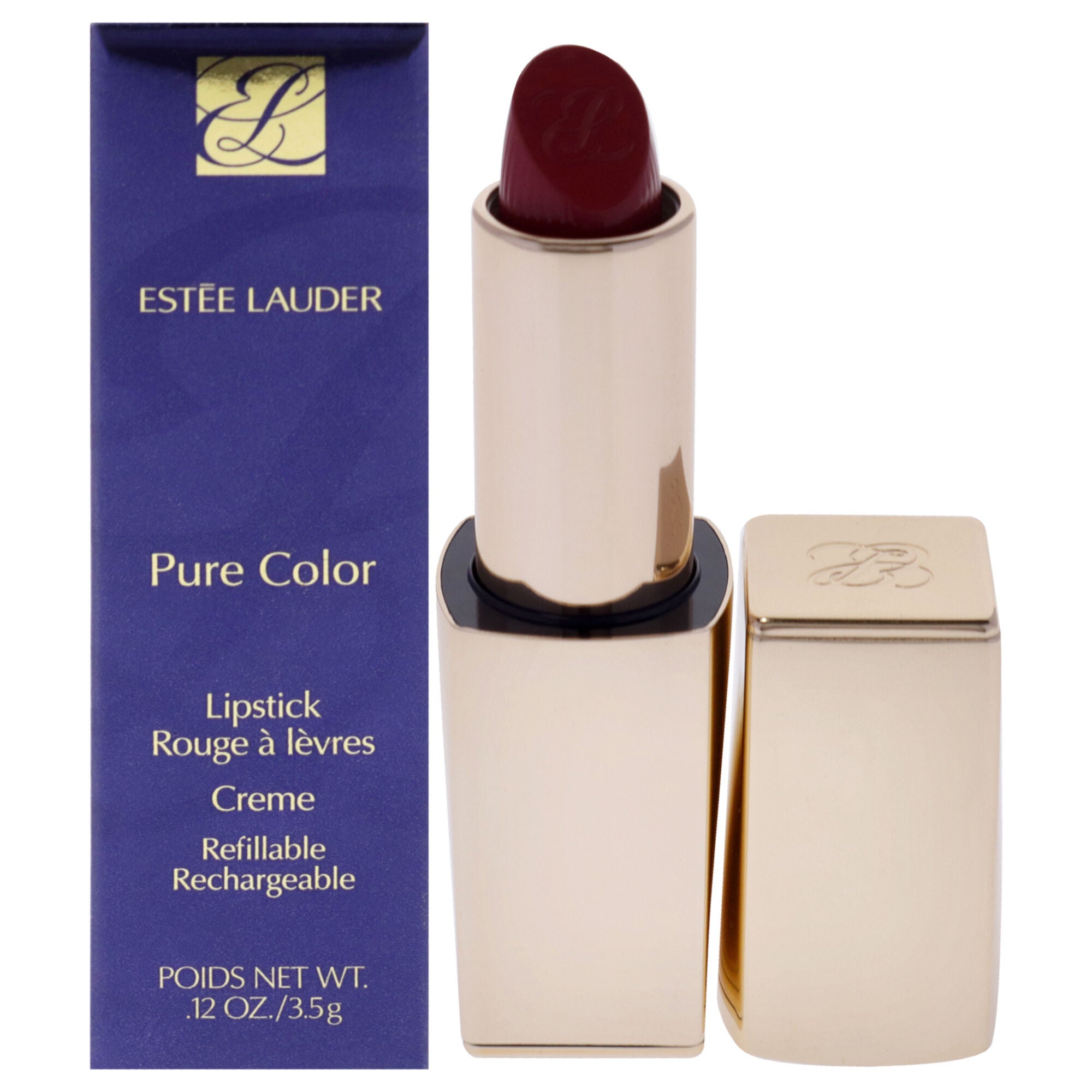 Pure Color Creme Lipstick - 420 Rebellious Rose by Estee Lauder for Women - 0.12 oz Lipstick (Refillable), See Description, hi-res image number 0