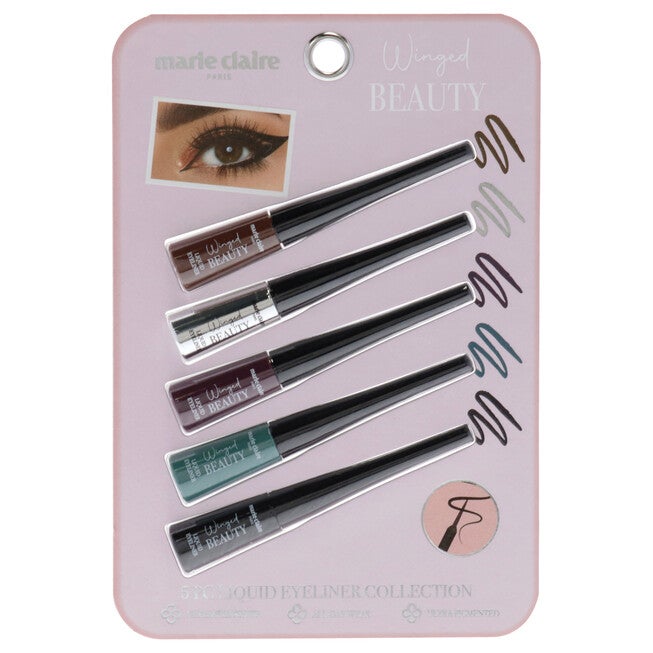 Liquid Eyeliner Collection Set by Marie Claire for Women - 5 Pc Liquid Eyeliner, See Description, hi-res image number null