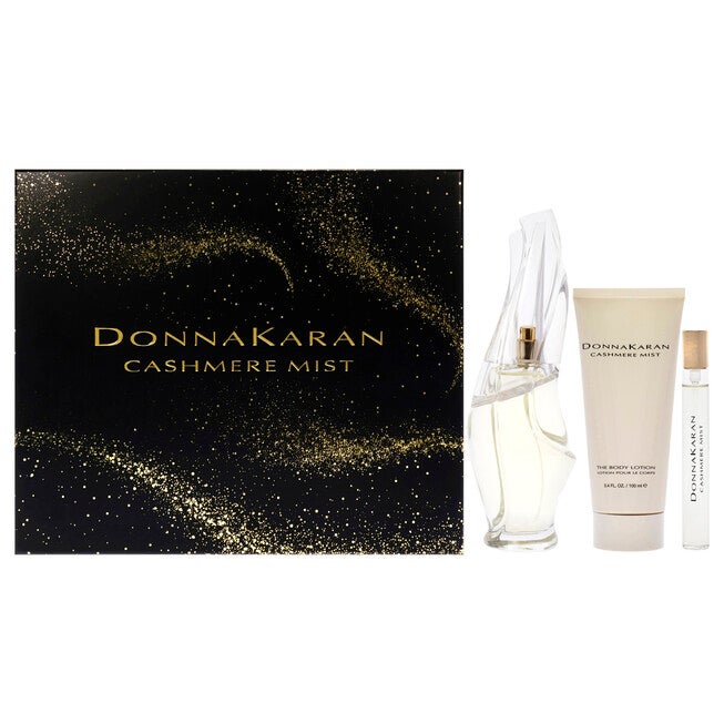 Cashmere Mist by Donna Karan for Women - 3 Pc Gift Set 3.4oz EDP Spray, 0.34oz EDP Spray, 3.4oz Body Lotion, NA, hi-res image number null