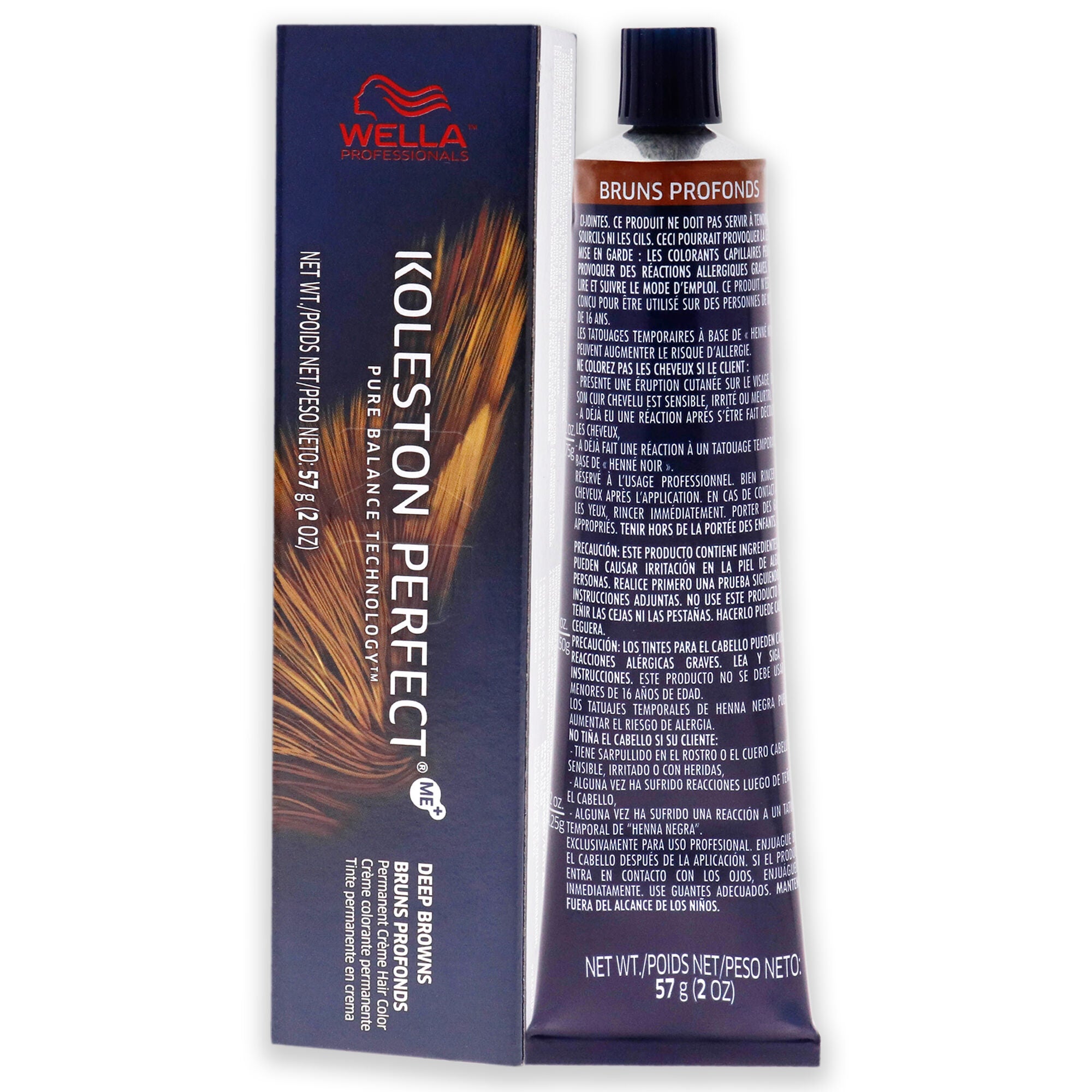 Koleston Perfect Permanent Creme Hair Color - 5 75 Light Brown-Brown Red-Violet by Wella for Unisex - 2 oz Hair Color, See Description, alternate image number 3