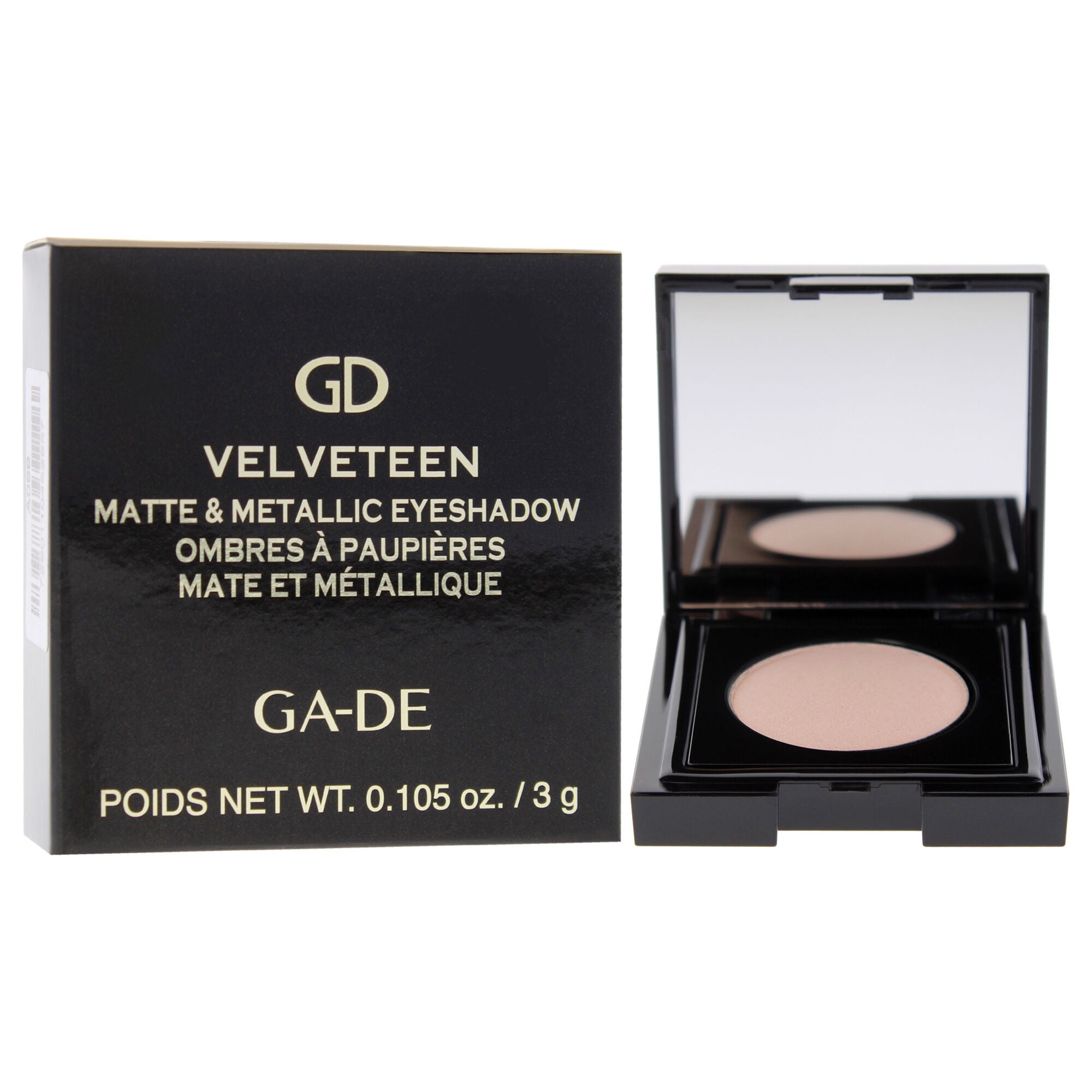 Velveteen Matte and Metallic Eyeshadow - 228 Natural by GA-DE for Women - 0.105 oz Eye Shadow, See Description, alternate image number 1