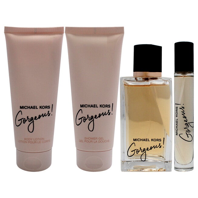 Gorgeous by Michael Kors for Women - 4 Pc Gift Set 3.4oz EDP Spray, 3.4oz Body Lotion, 3.4oz Shower Gel, 0.33 oz EDP Spray, NA, alternate image number null