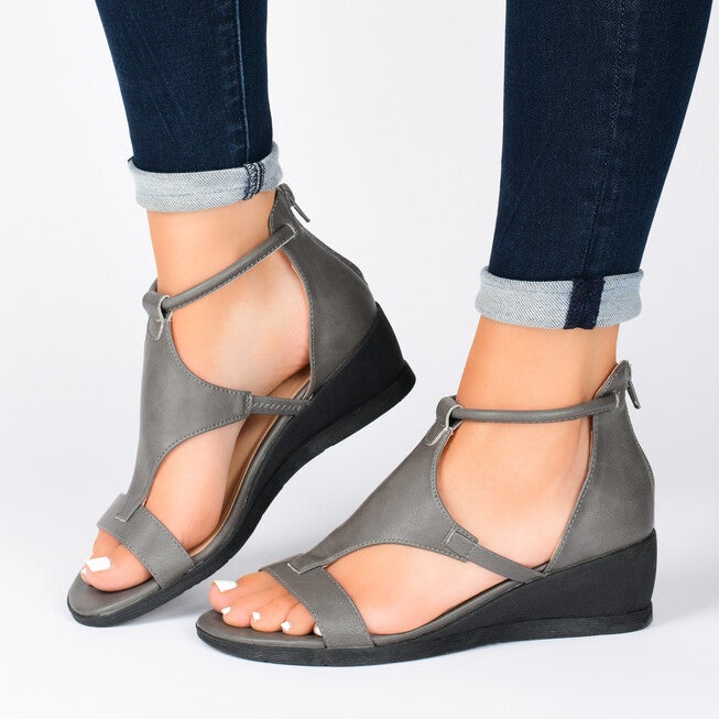 Women's Medium and Wide Width Trayle Wedge Sandals, , alternate image number null