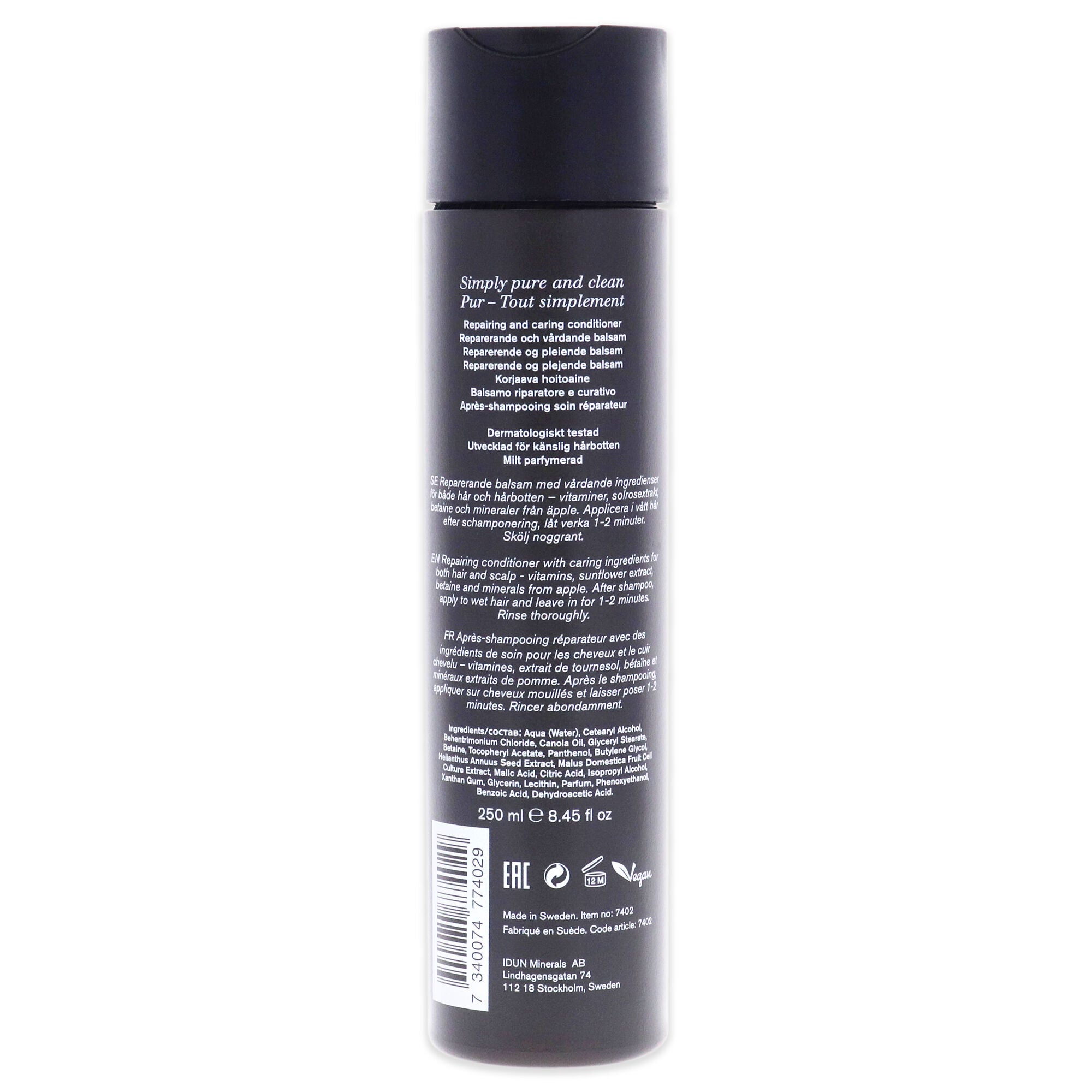 Repair and Care Conditioner by Idun Minerals for Unisex - 8.45 oz Conditioner, See Description, alternate image number 1