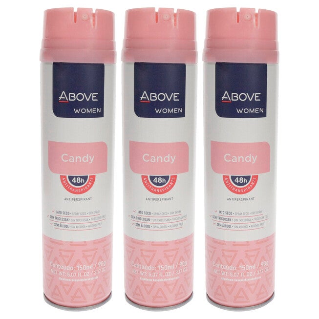 48 Hours Antiperspirant Deodorant - Candy by Above for Women - 3.17 oz Deodorant Spray - Pack of 3, NA, hi-res image number null
