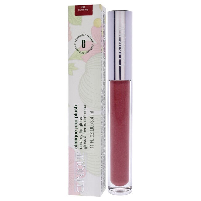 Pop Plush Creamy Lip Gloss - 03 Brulee Pop by Clinique for Women - 0.11 oz Lip Gloss, See Description, alternate image number 3