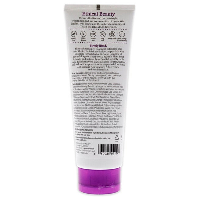 Crepey Skin Pre-Treatment Exfoliating Scrub by Derma-E for Unisex - 6 oz Scrub, , alternate image number null