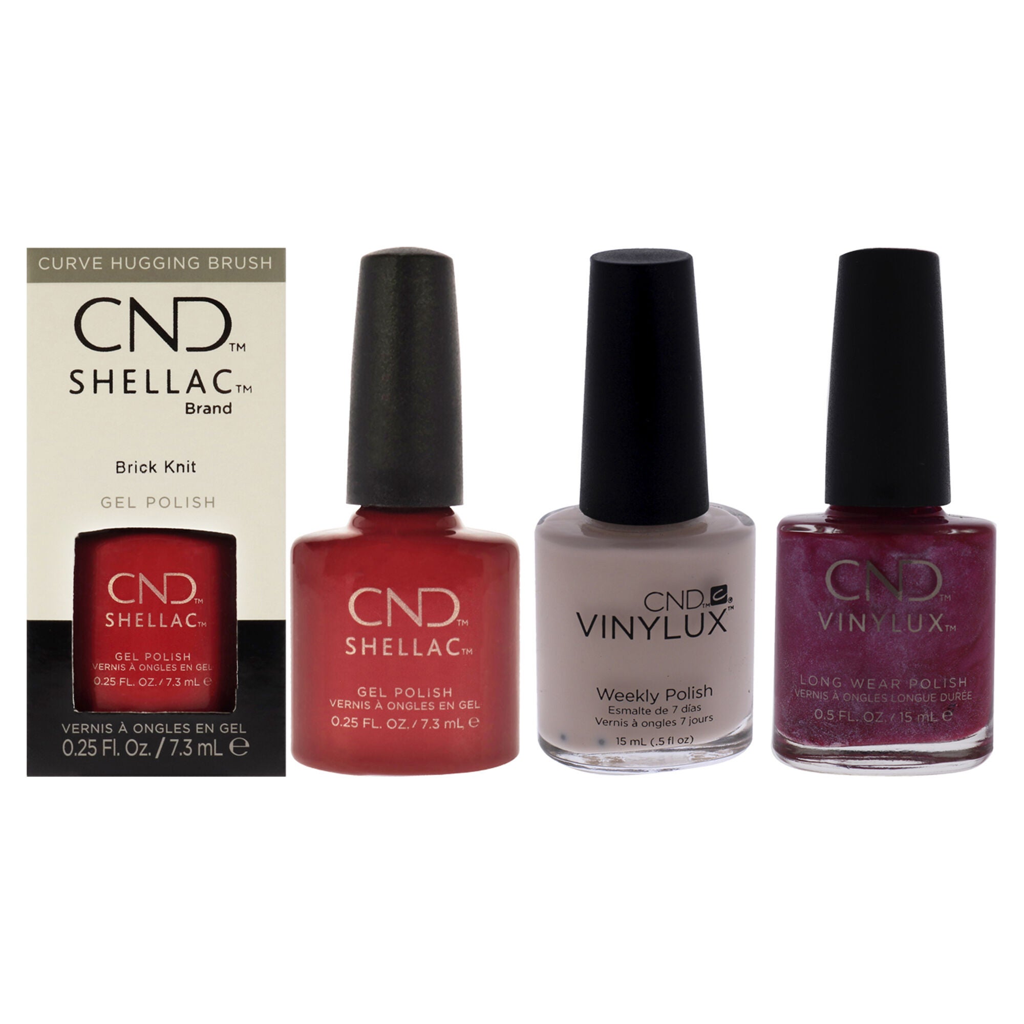 Vinylux Weekly Polish and Shellac Nail Color Kit by CND for Women - 3 ...