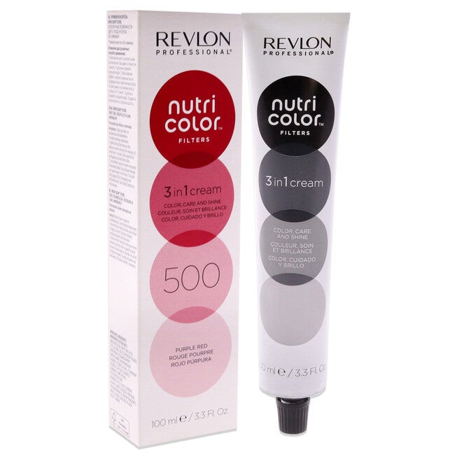 Nutri Color Cream - 500 Purple Red by Revlon for Unisex - 3.3 oz Hair Color, NA, alternate image number null
