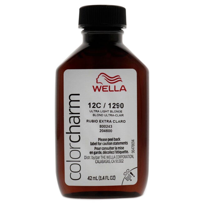 Color Charm Permanent Liquid Hair Color - 1290 12C Ultra Light Blonde by Wella for Unisex - 1.42 oz Hair Color, NA, alternate image number null