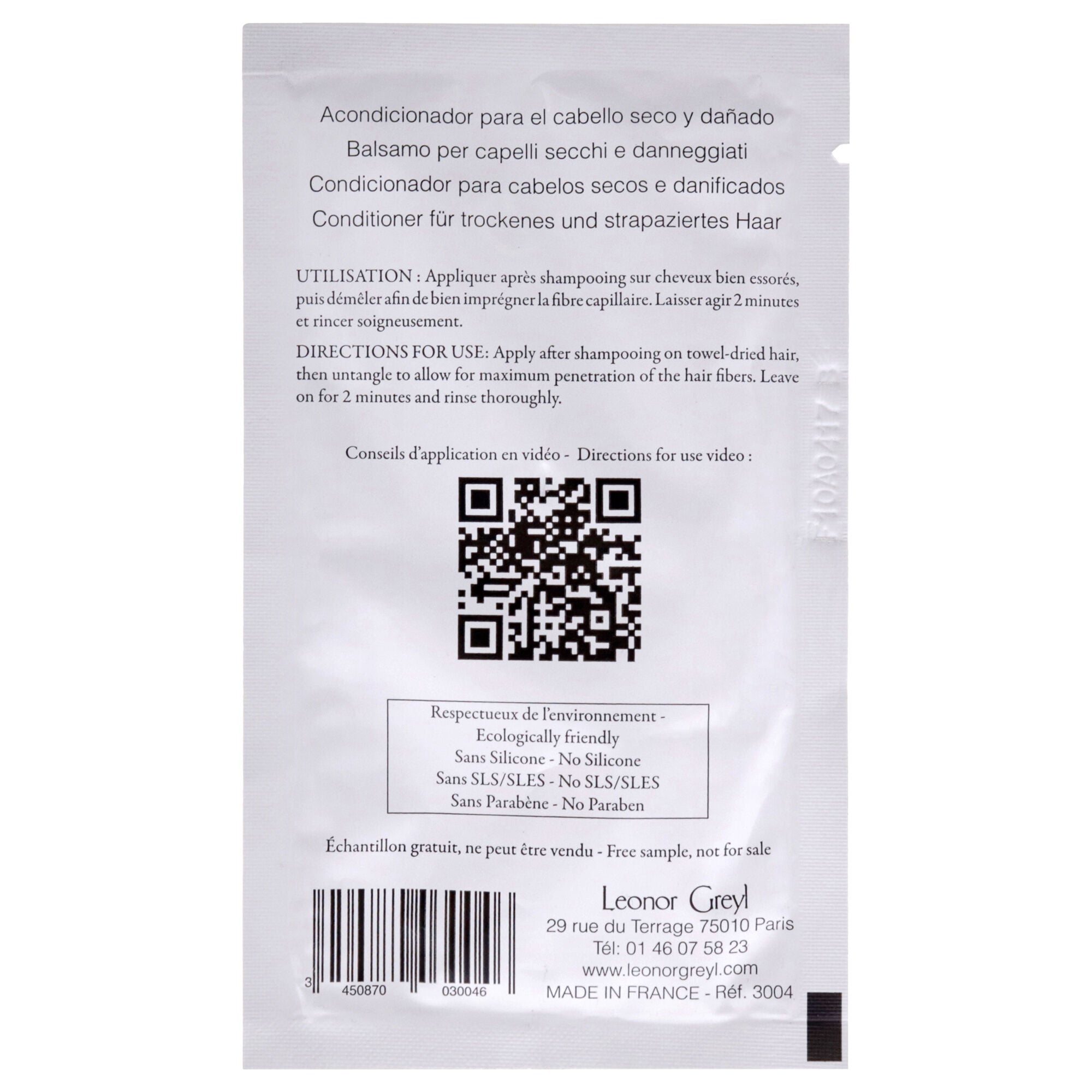 Creme Regeneratrice Conditioner by Leonor Greyl for Unisex - 14 ml Conditioner, See Description, alternate image number 1