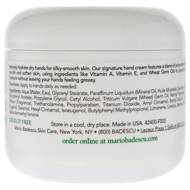 Hand Cream Vitamin E by Mario Badescu for Unisex - 4 oz Cream, See Description, alternate image number null