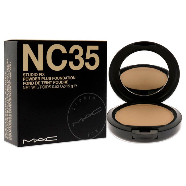 Studio Fix Powder Plus Foundation - NC35 by MAC for Women - 0.52 oz Foundation, , alternate image number null