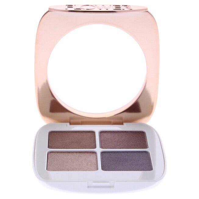 Petal Play Shadow Quad - Black Iris by Flower Beauty for Women - 0.18 oz Eye Shadow, NA, alternate image number null