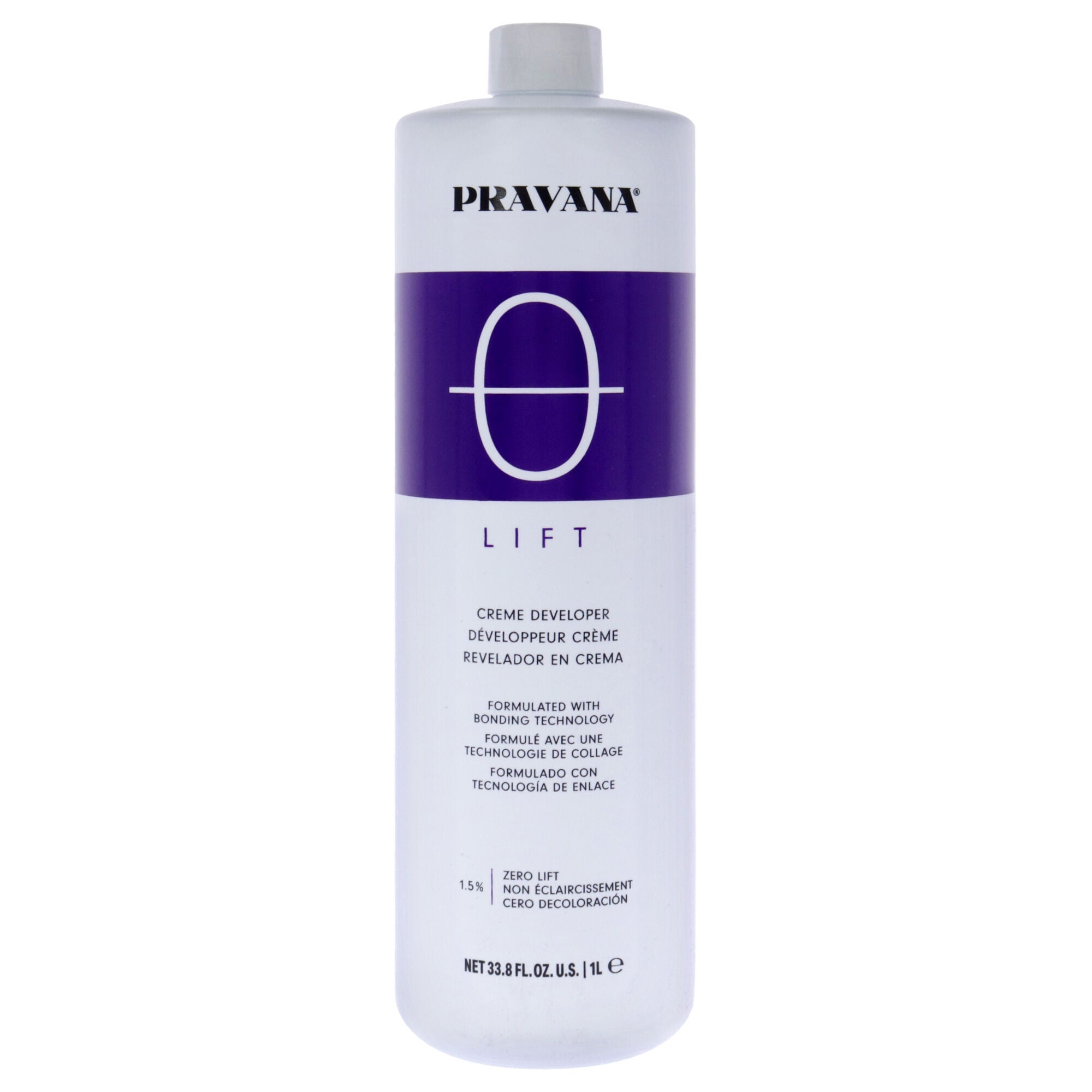 Creme Developer Zero lift by Pravana for Unisex - 33.8 oz Treatment, See Description, hi-res image number 0