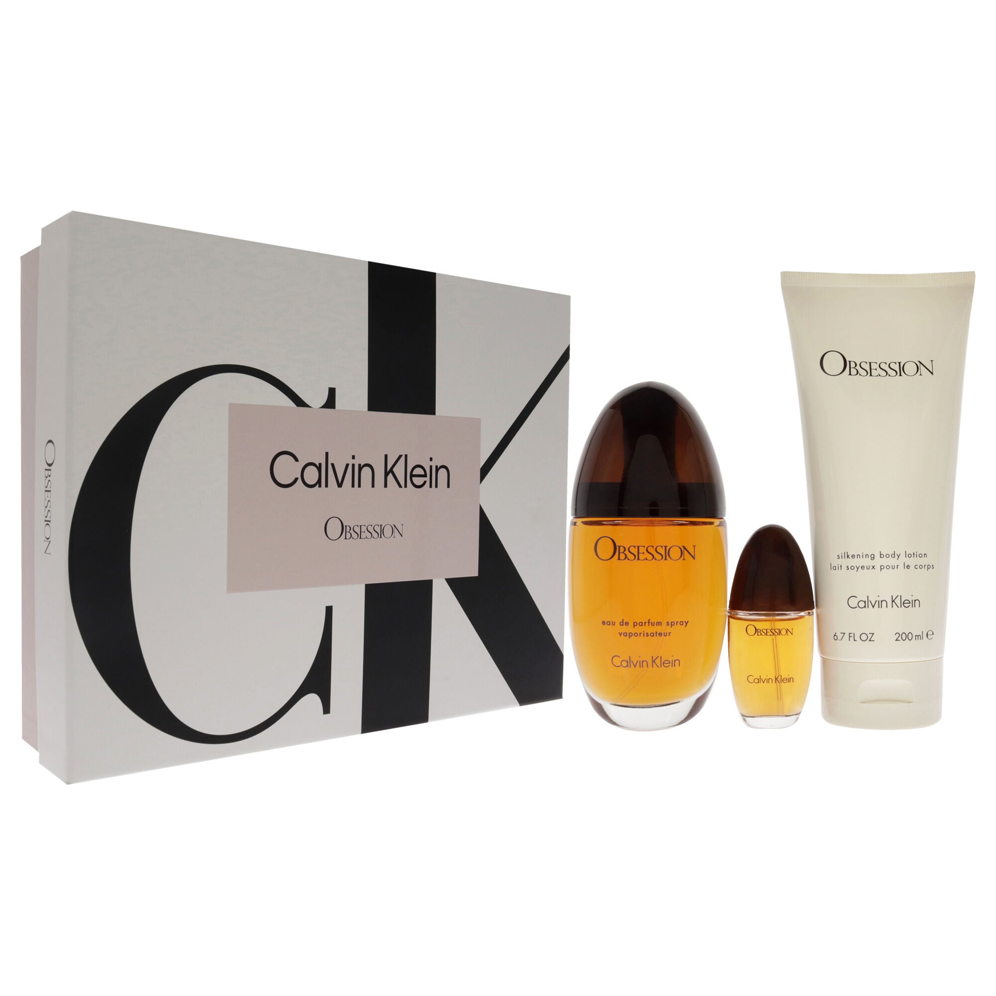 Obsession by Calvin Klein for Women - 3 Pc Gift Set 3.3oz EDP Spray, 0.5oz EDP Spray, 6.7oz Silkening Body Lotion, , alternate image number 5