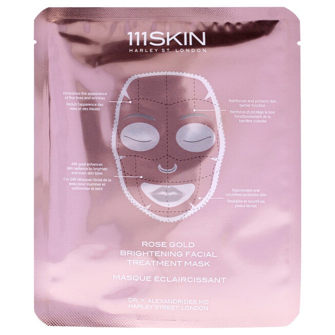 Rose Gold Brightening Facial Treatment Mask by 111Skin for Unisex - 5 Pc Mask, See Description, alternate image number null