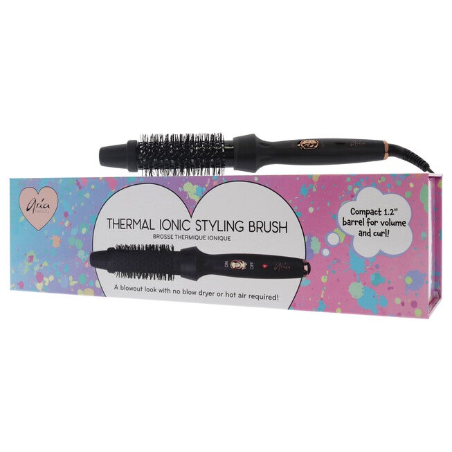 Thermal Ionic Styling Brush - Black by Aria Beauty for Women - 1.2 Inch Brush, NA, alternate image number null