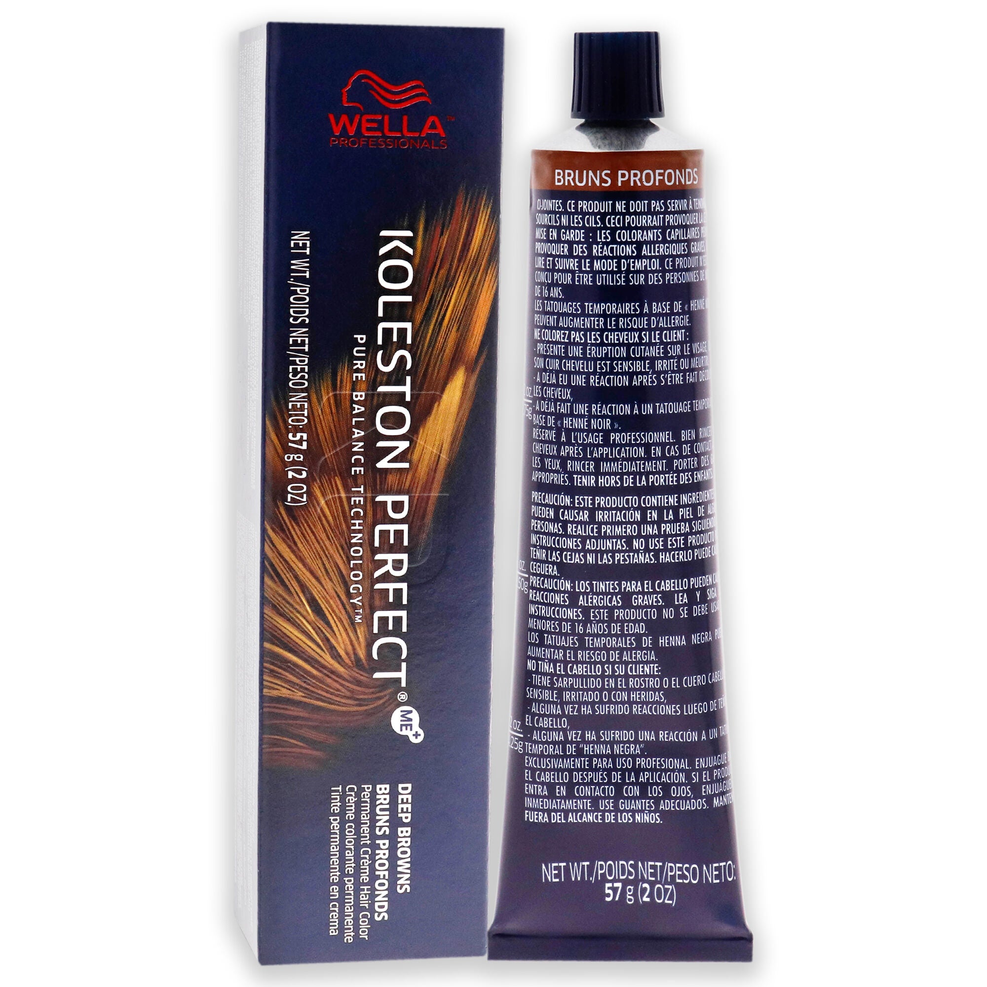 Koleston Perfect Permanent Creme Hair Color - 5 75 Light Brown-Brown Red-Violet by Wella for Unisex - 2 oz Hair Color, See Description, alternate image number 2