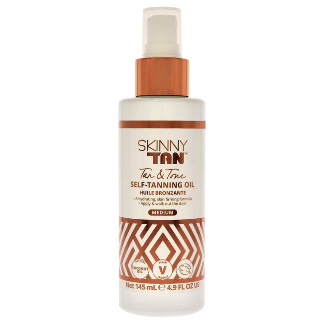 Self-Tanning Oil - Medium by Skinny Tan for Women - 4.9 oz Oil, NA, hi-res image number null