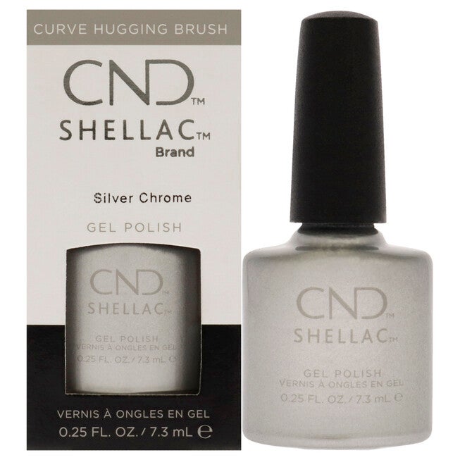 Shellac Nail Color - Silver Chrome by CND for Women - 0.25 oz Nail Polish, NA, hi-res image number null