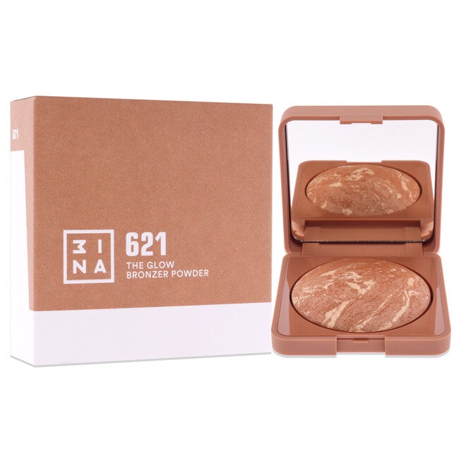 The Glow Bronzer Powder - 621 by 3INA for Women - 0.25 oz Bronzer, , alternate image number null