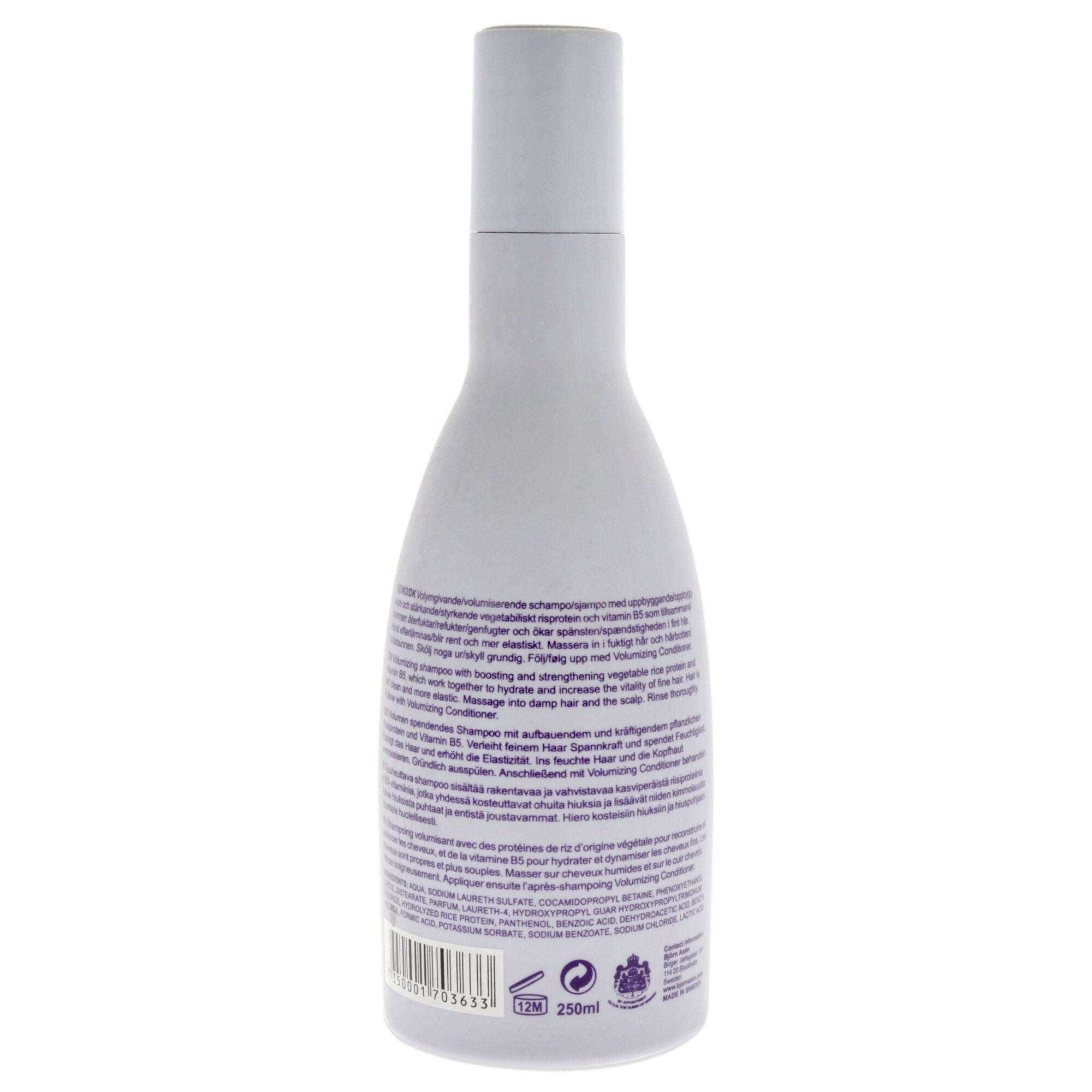 Volumizing Shampoo by Bjorn Axen for Unisex - 8.4 oz Shampoo, , alternate image number 2