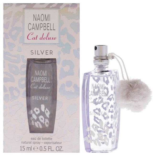 Cat Deluxe Silver by Naomi Campbell for Women - 0.5 oz EDT Spray (Mini), NA, hi-res image number null