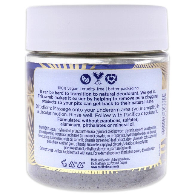 Underarm Detox Scrub - Coconut and Charcoal by Pacifica for Women - 7 oz Scrub, See Description, alternate image number 2