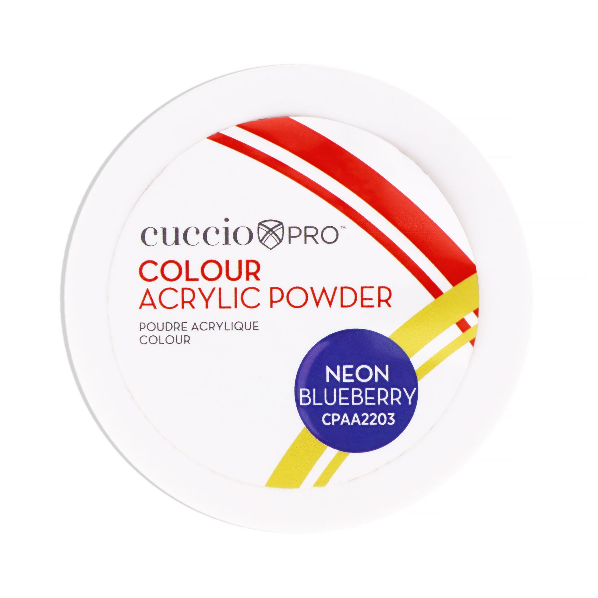 Colour Acrylic Powder - Neon Blueberry by Cuccio PRO for Women - 1.6 oz Acrylic Powder, See Description, hi-res image number 0